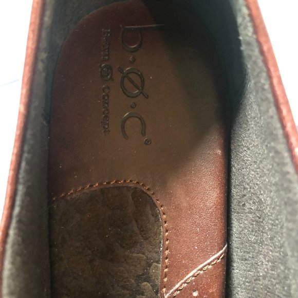 BOC Brown Leather Western Heel Ankle Boot Size 9.5 - Picture 5 of 7